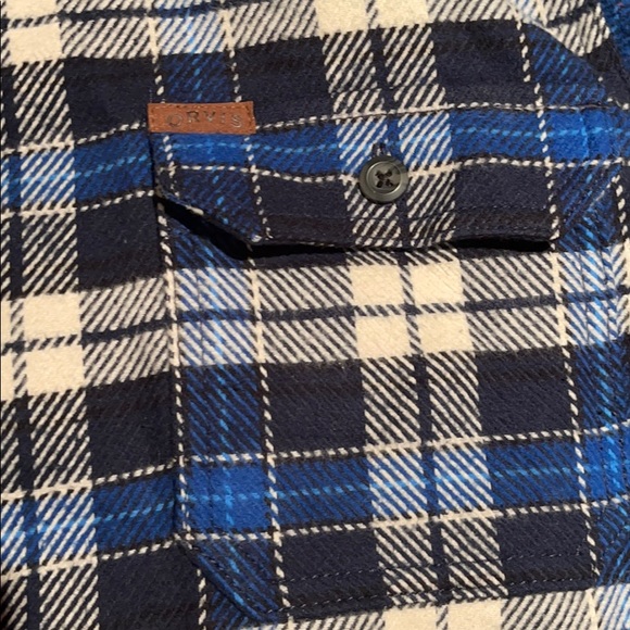 ORVIS blue flannel - Picture 2 of 3